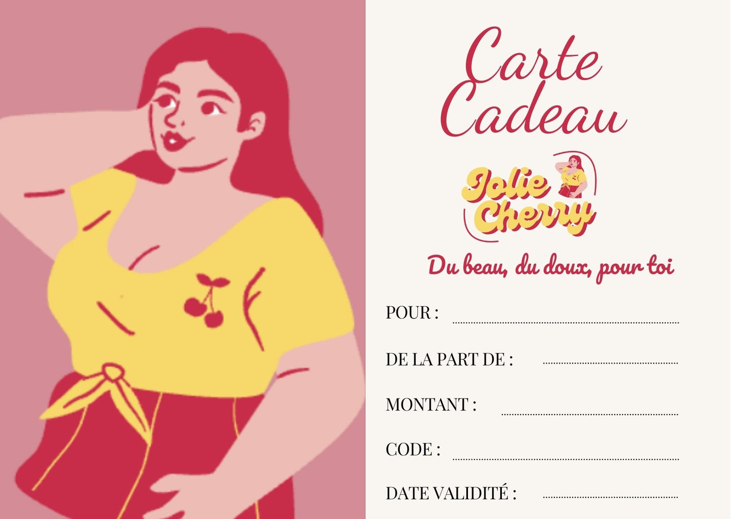 Carte-cadeau Jolie Cherry