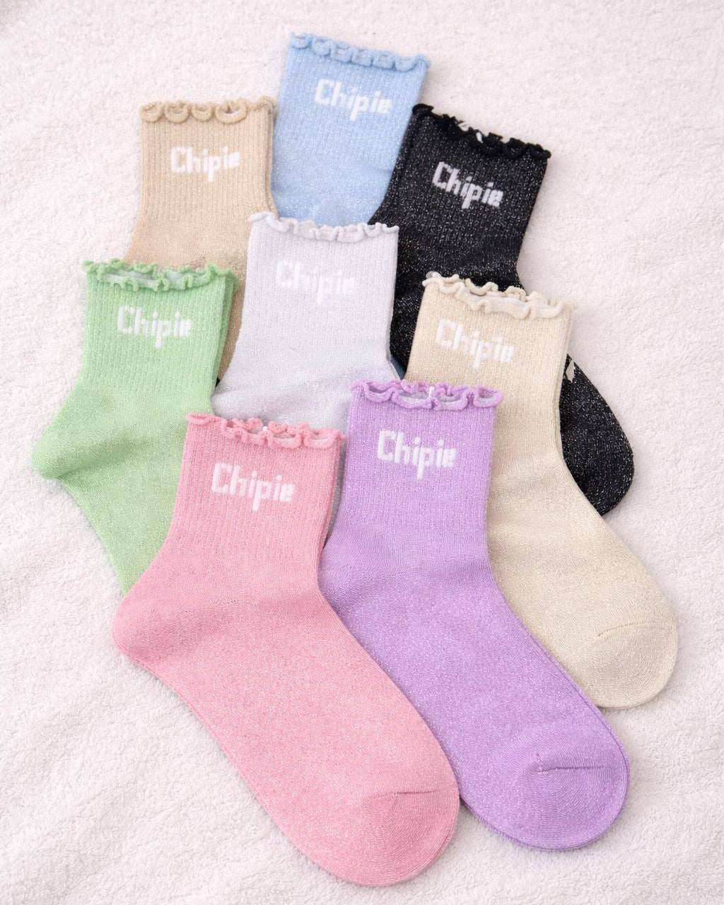 Chaussettes à paillettes "Chipie"