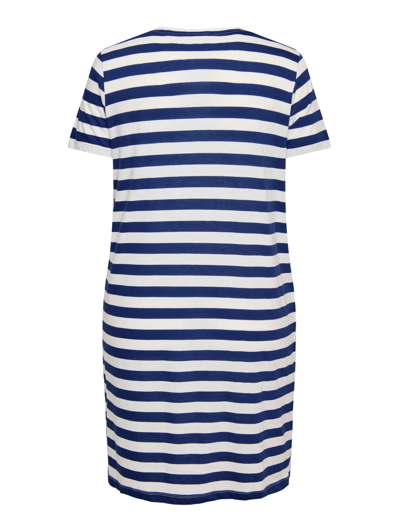 Robe jersey coton bio rayée broderie cœur