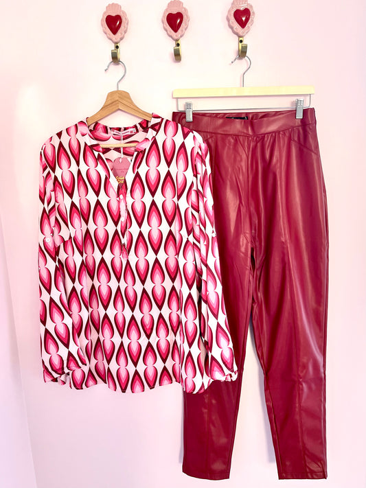 Blouse fluide rétro 29% soie