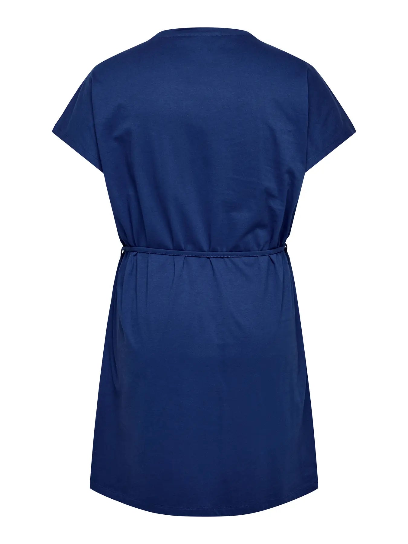 Robe bleue coton bio avec broderie anglaise
