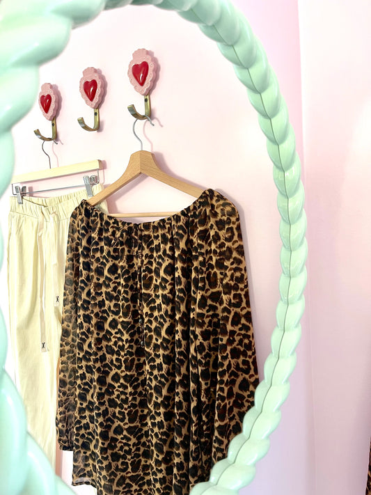 Tawny leopard tunic 
