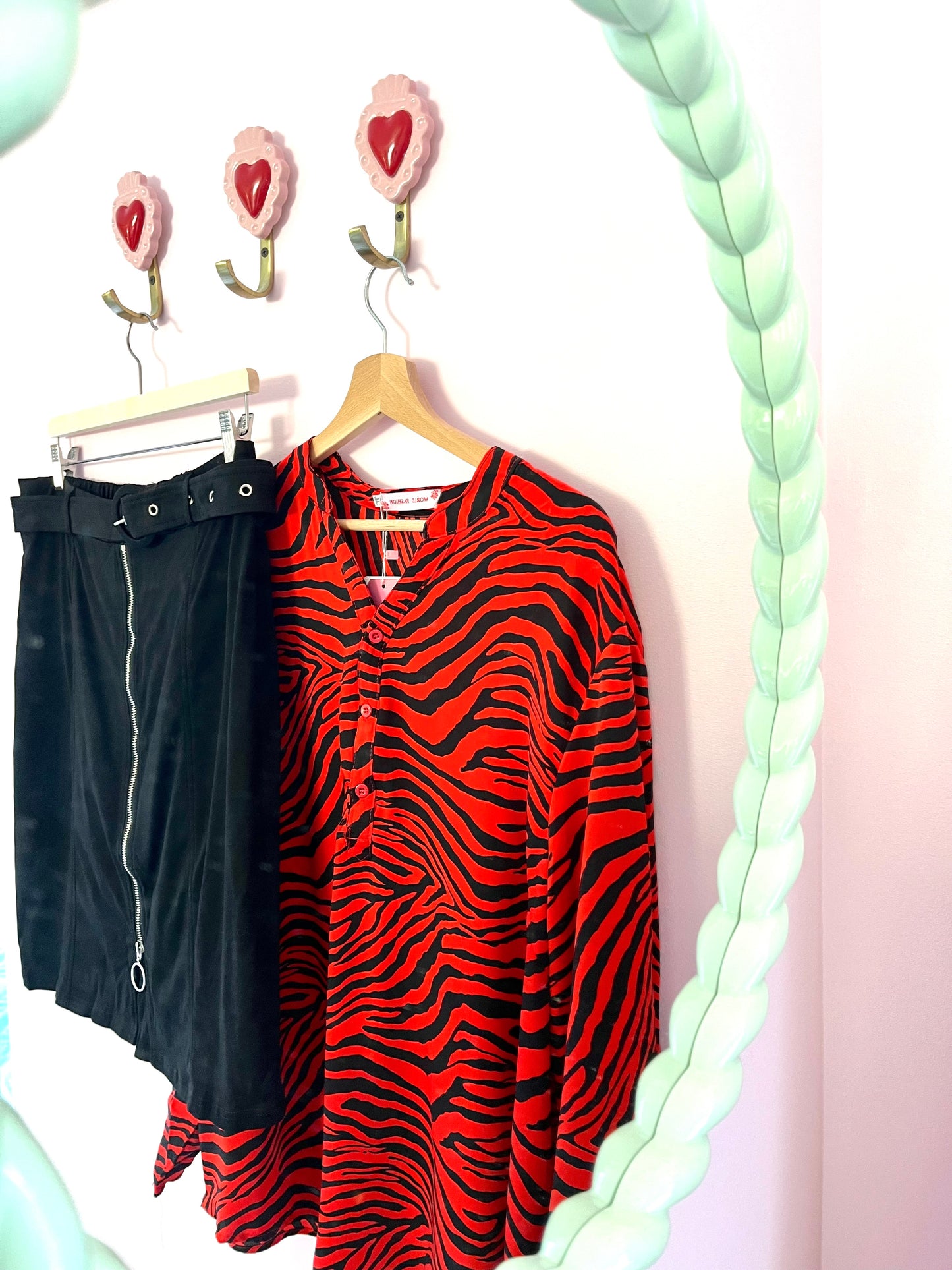 Zebra-print blouse