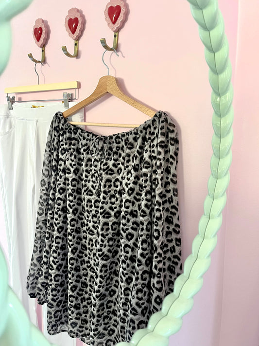 grey leopard tunic 