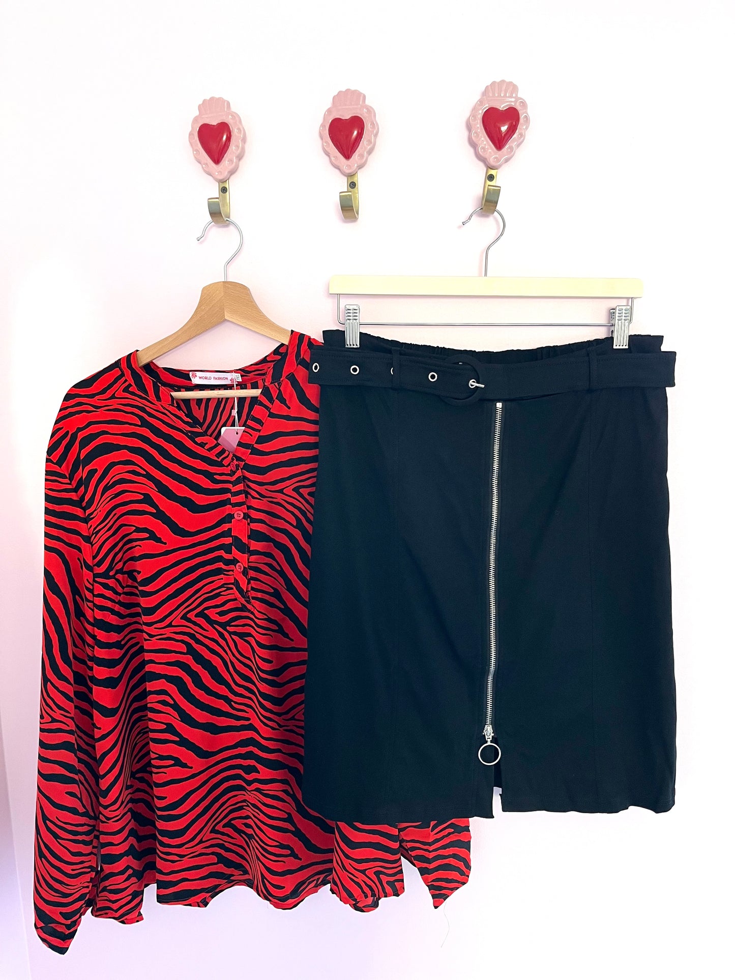 Zebra-print blouse