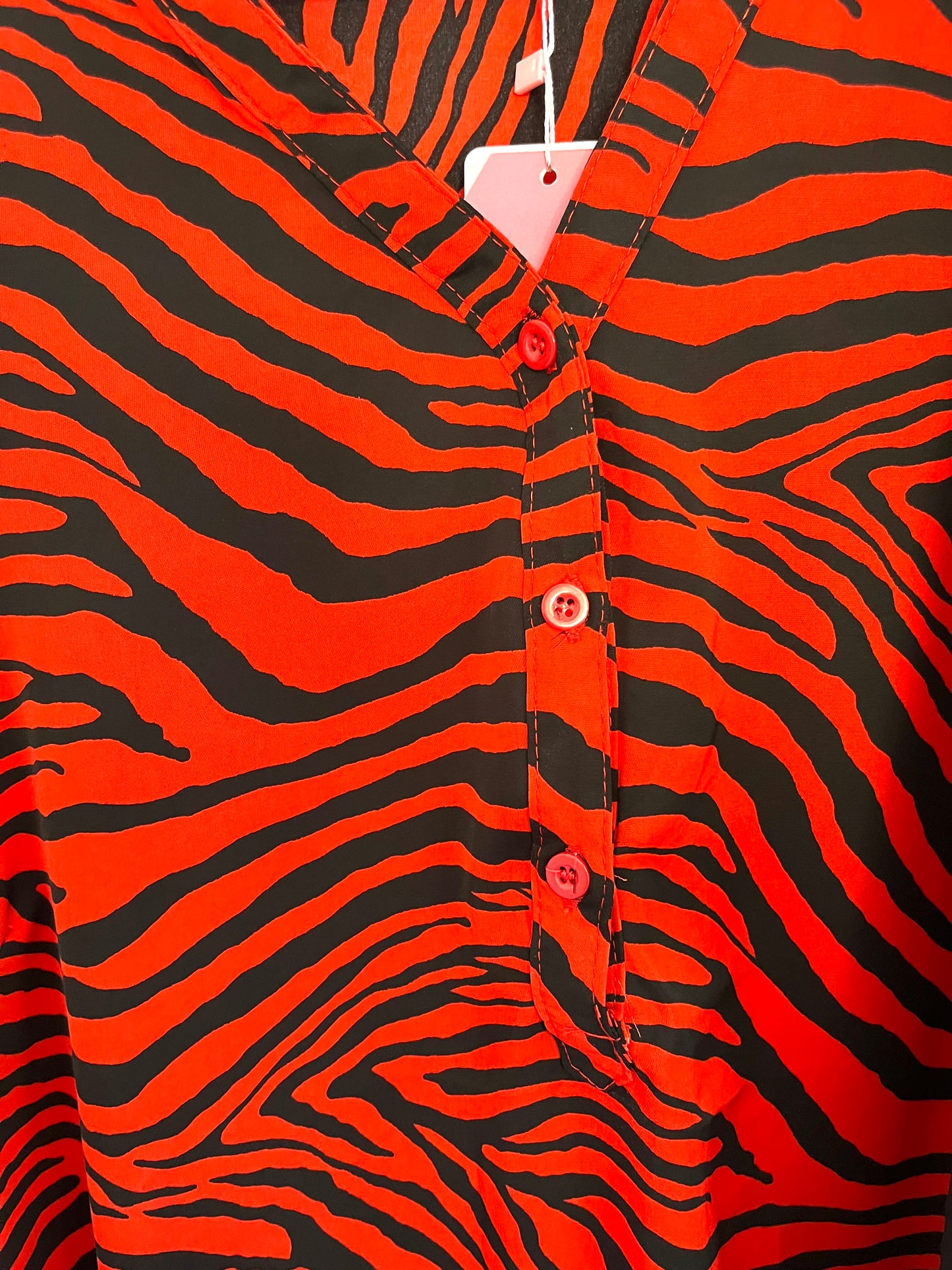 Zebra-print blouse