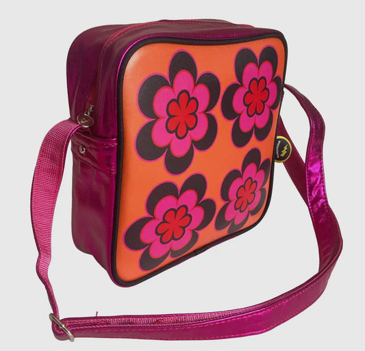 Sac à bandoulière rétro Fleurs