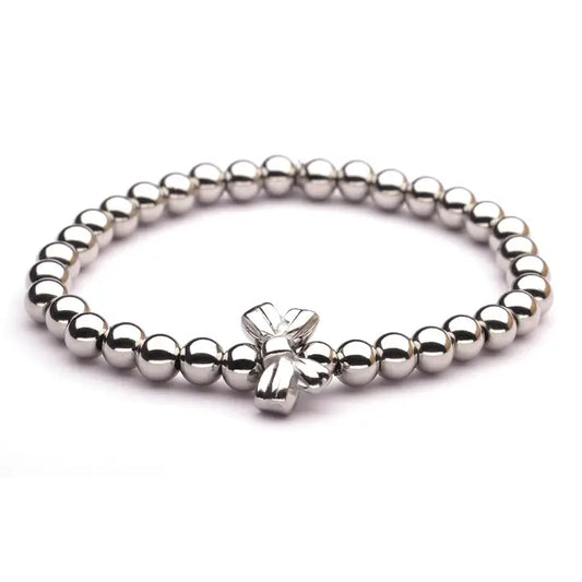Bracelet Nœud papillon argenté