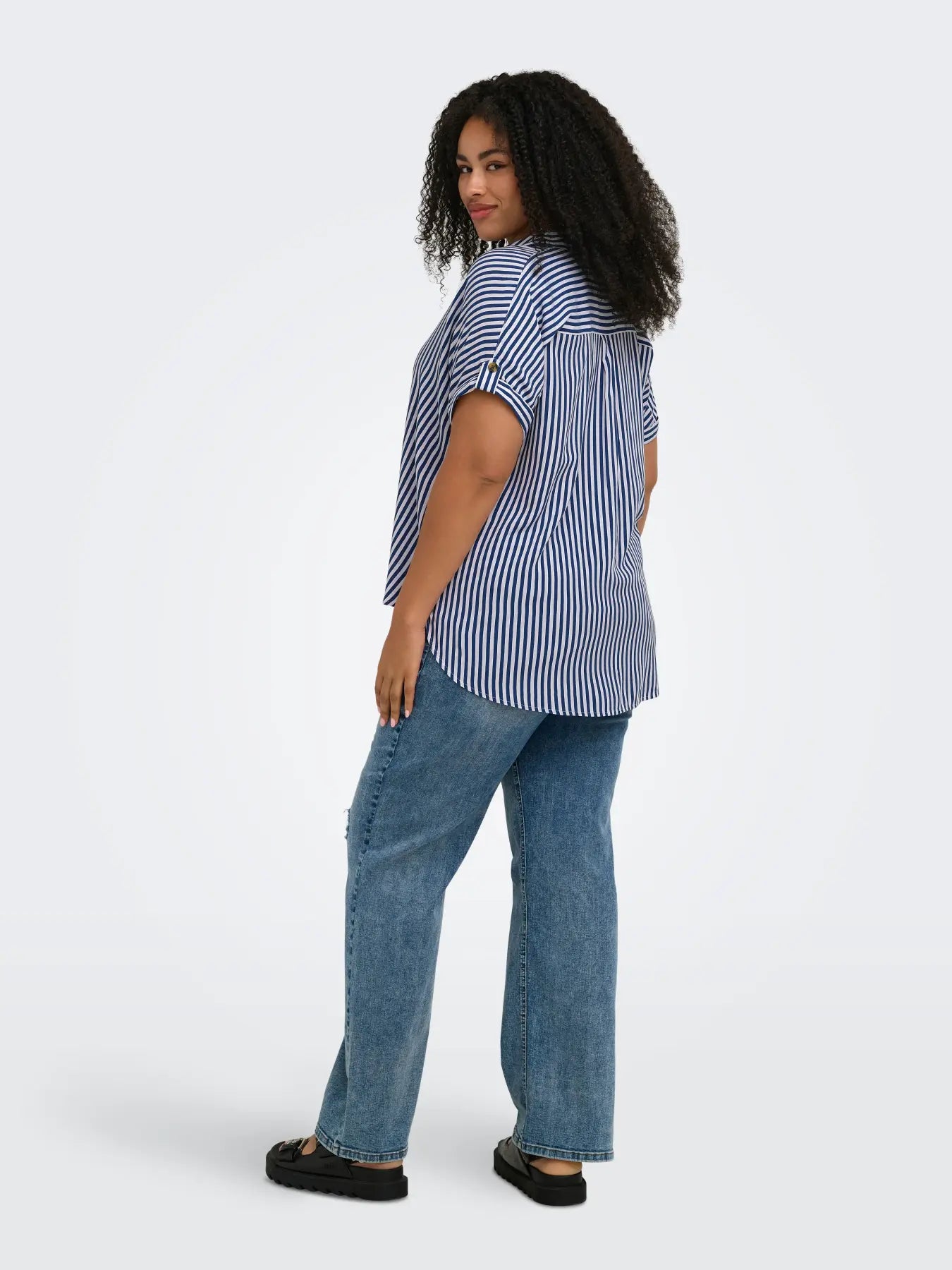 Chemise rayée marine