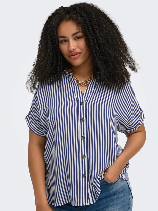 Chemise rayée marine