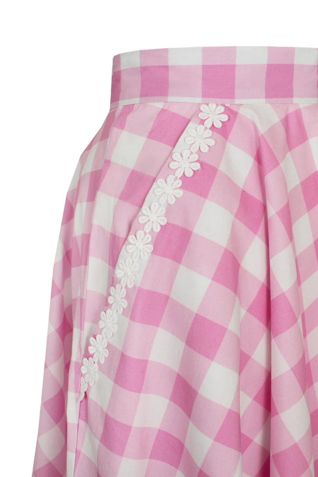 Jupe Vichy rose