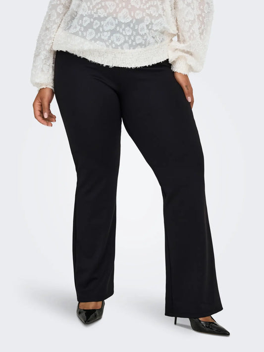 Pantalon interlock noir