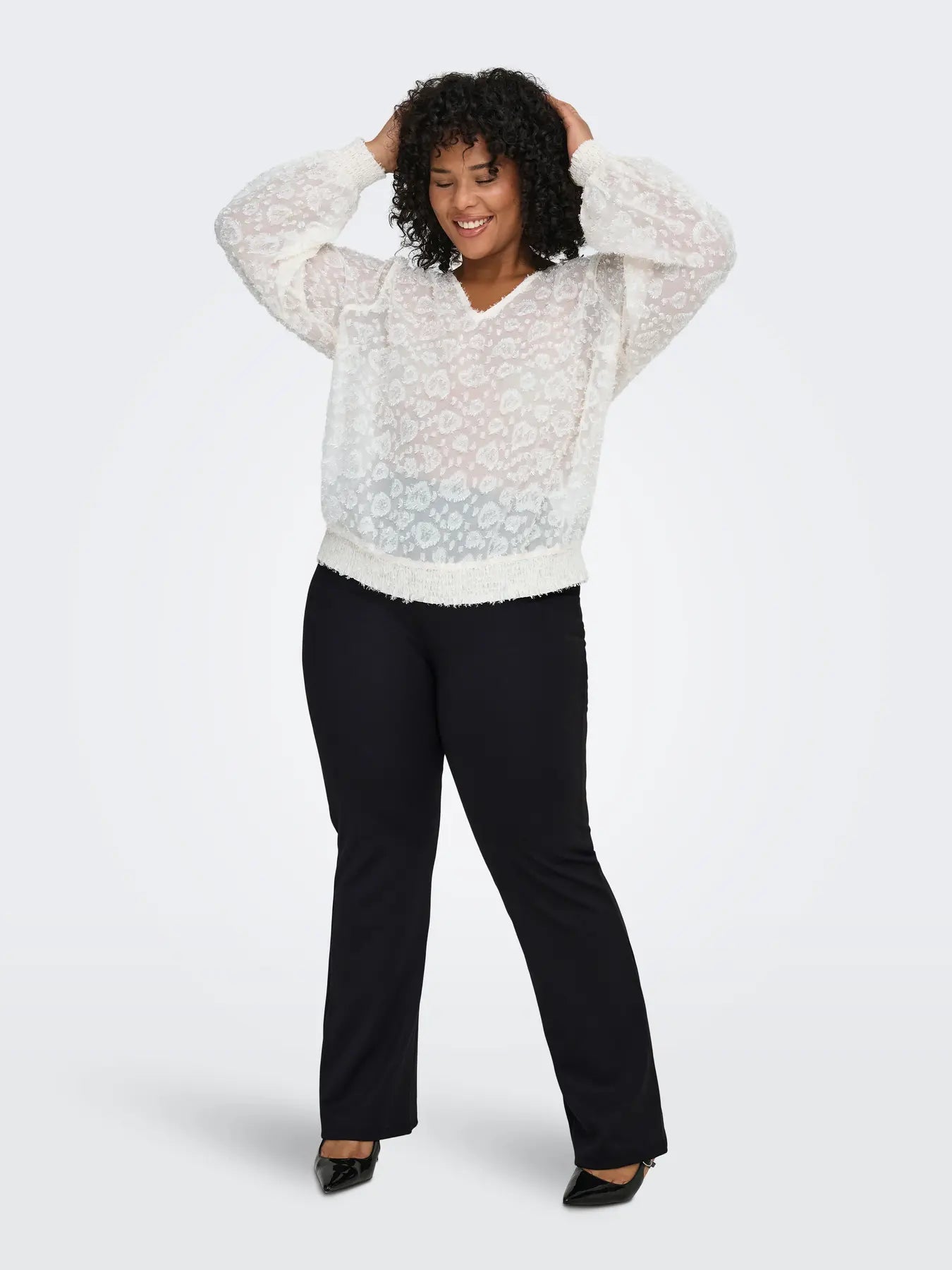 Pantalon interlock noir