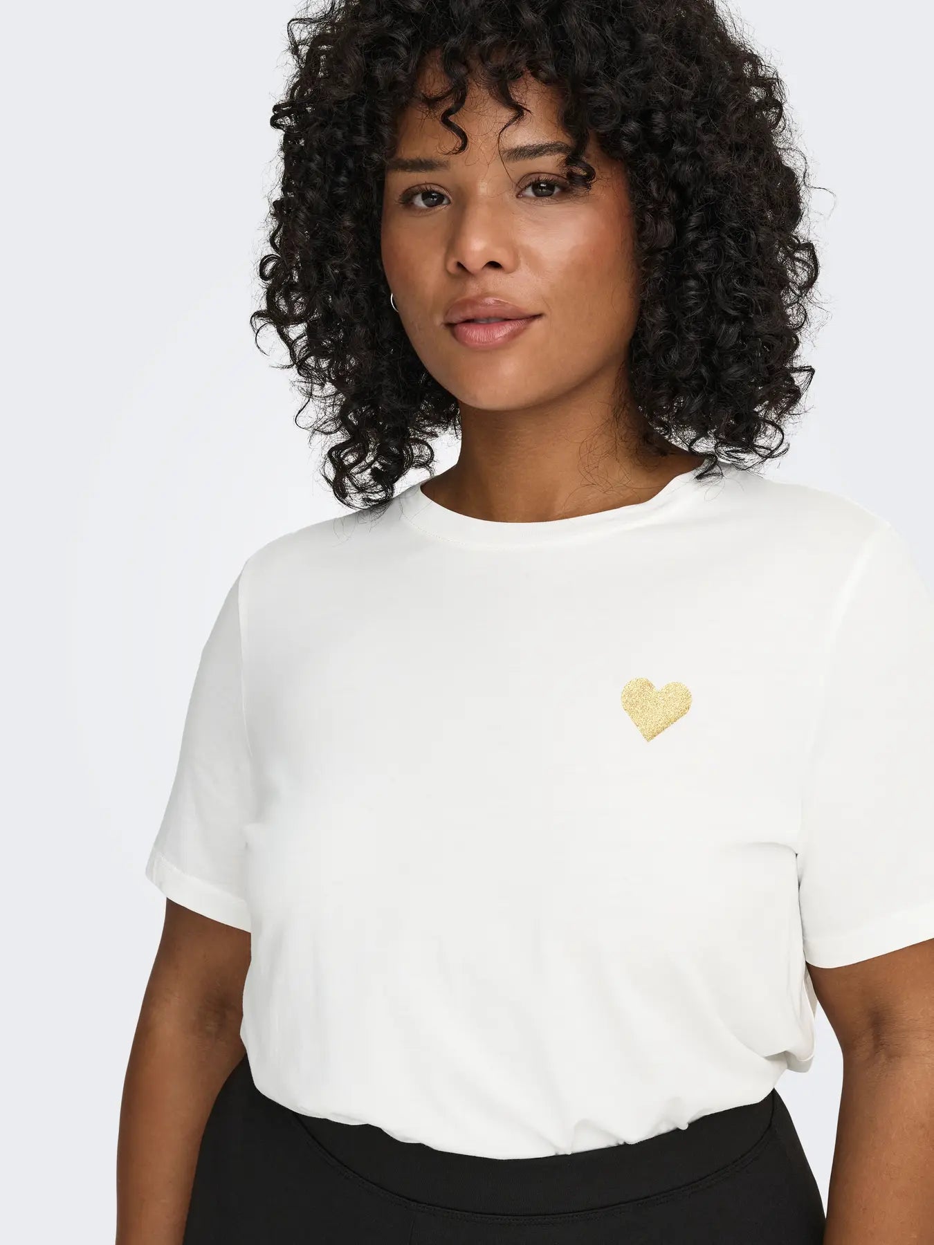 T-shirt coton bio cœur doré