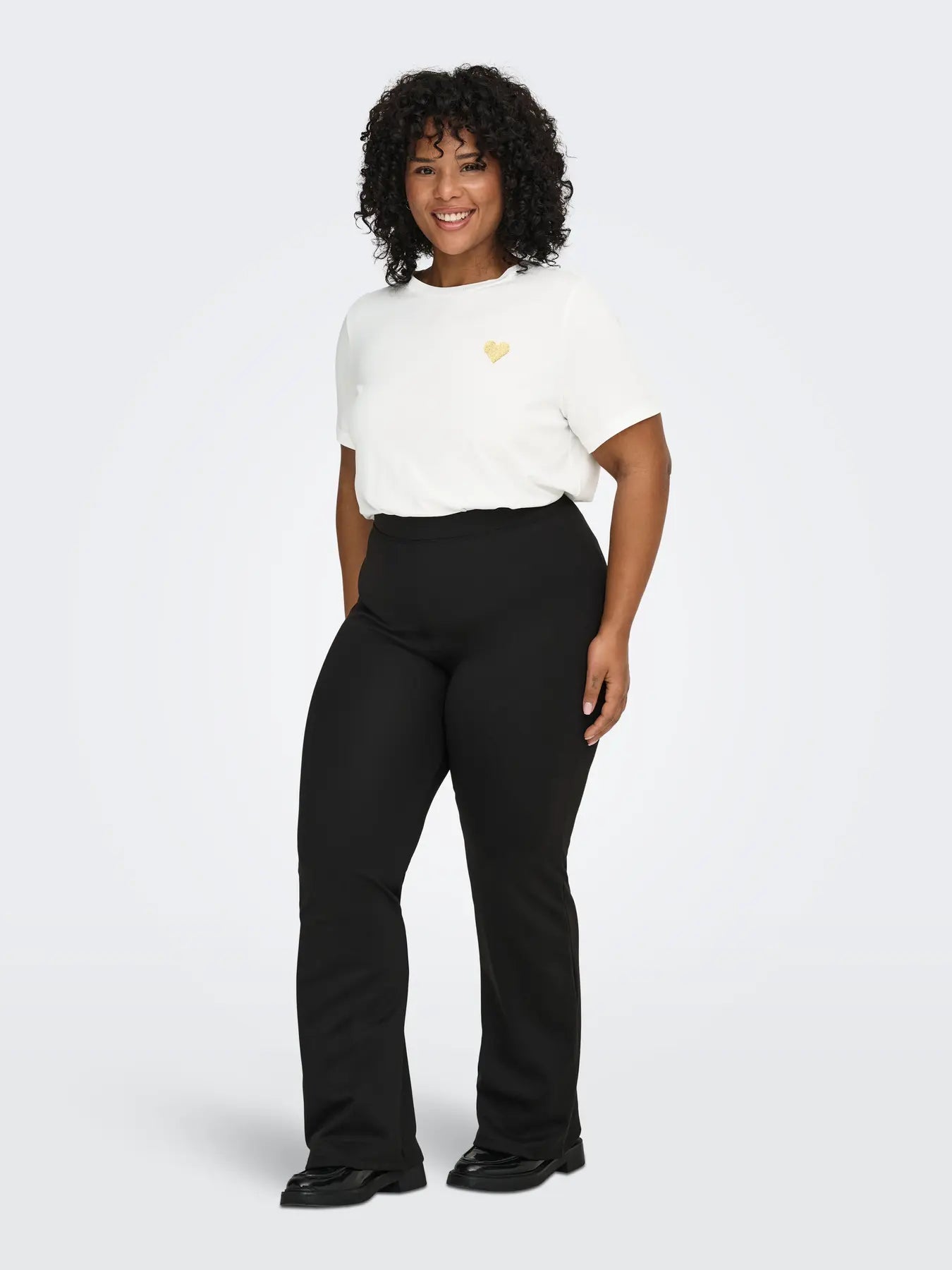 T-shirt coton bio cœur doré