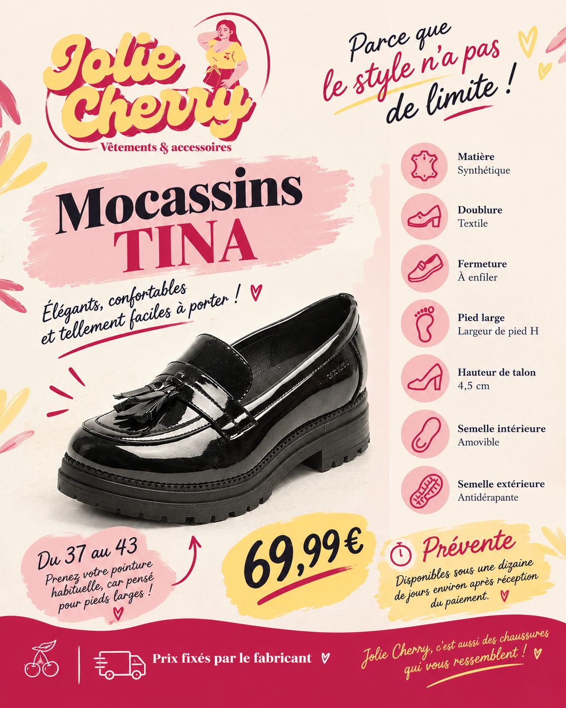 Les mocassins vernis Tina GABYLOU